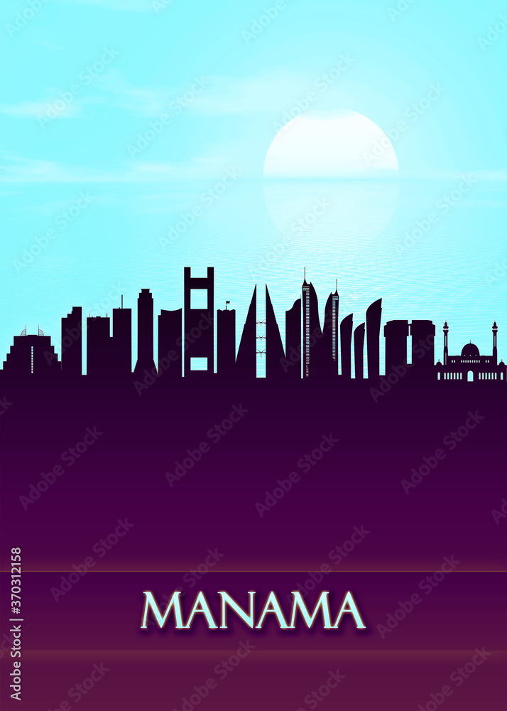 Manama City Skyline