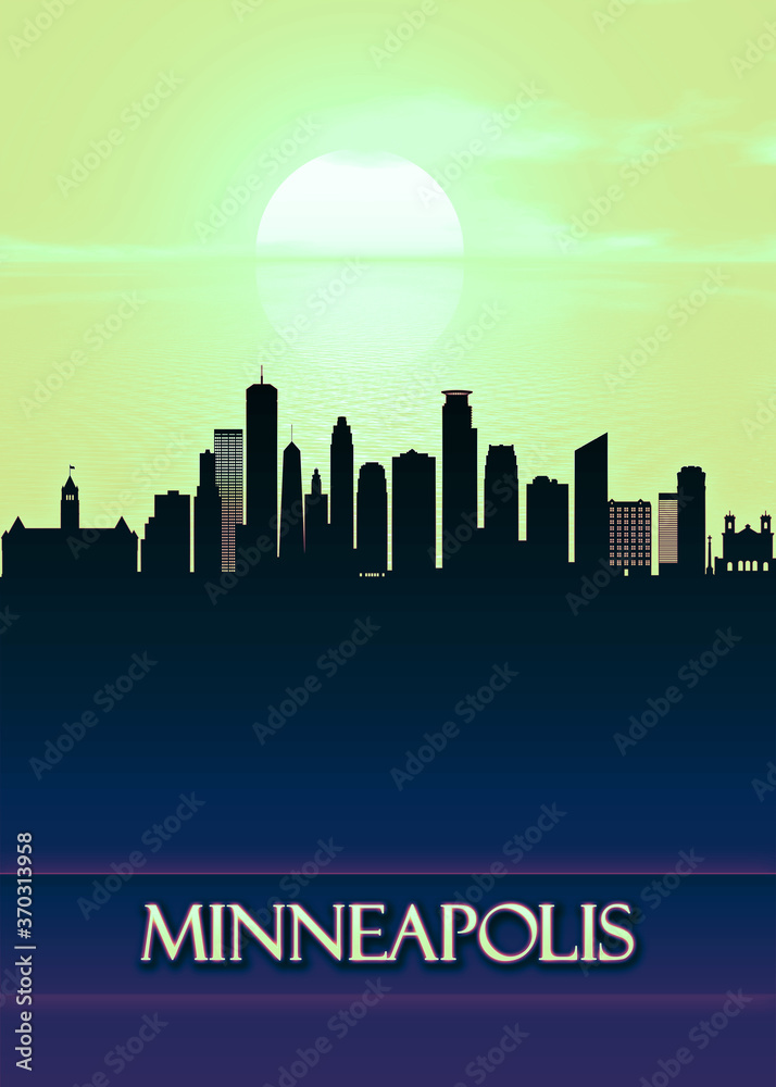 Minneapolis City Skyline