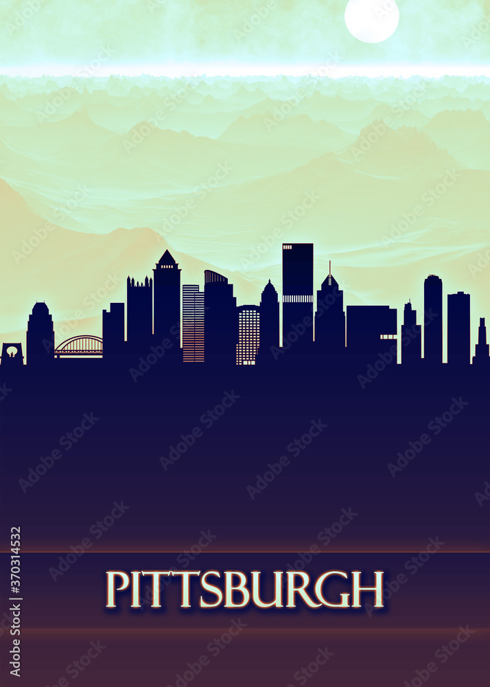 Pittsburgh City Skyline