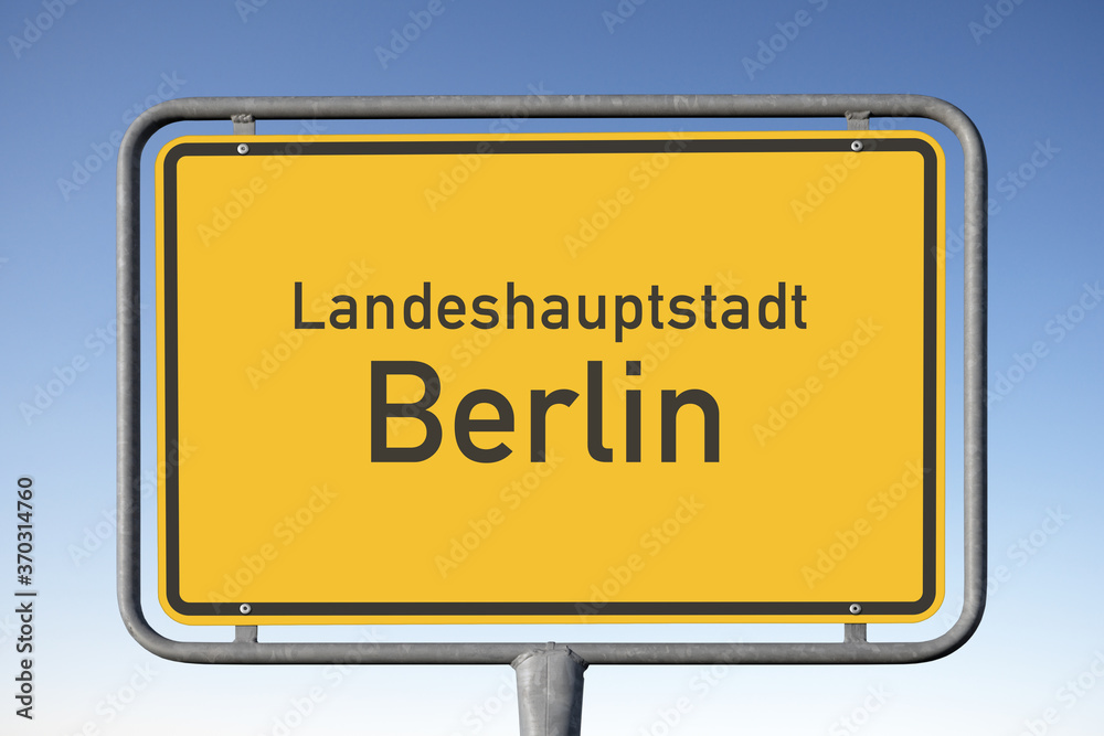 Ortstafel Landeshauptstadt, Berlin (Symbolbild)