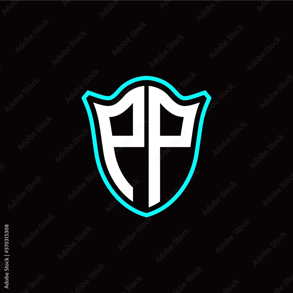 P P initials monogram logo shield designs modern P P initials monogram logo shield designs modern