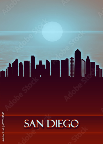 San Diego City Skyline