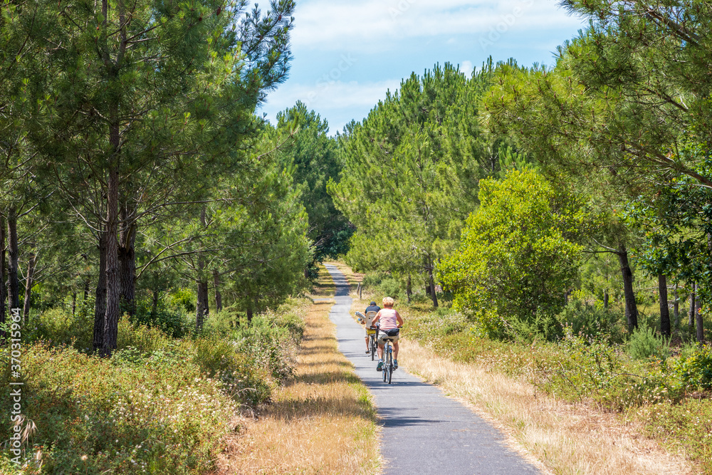 Fahrrad fahren in Mimizan Frankreich