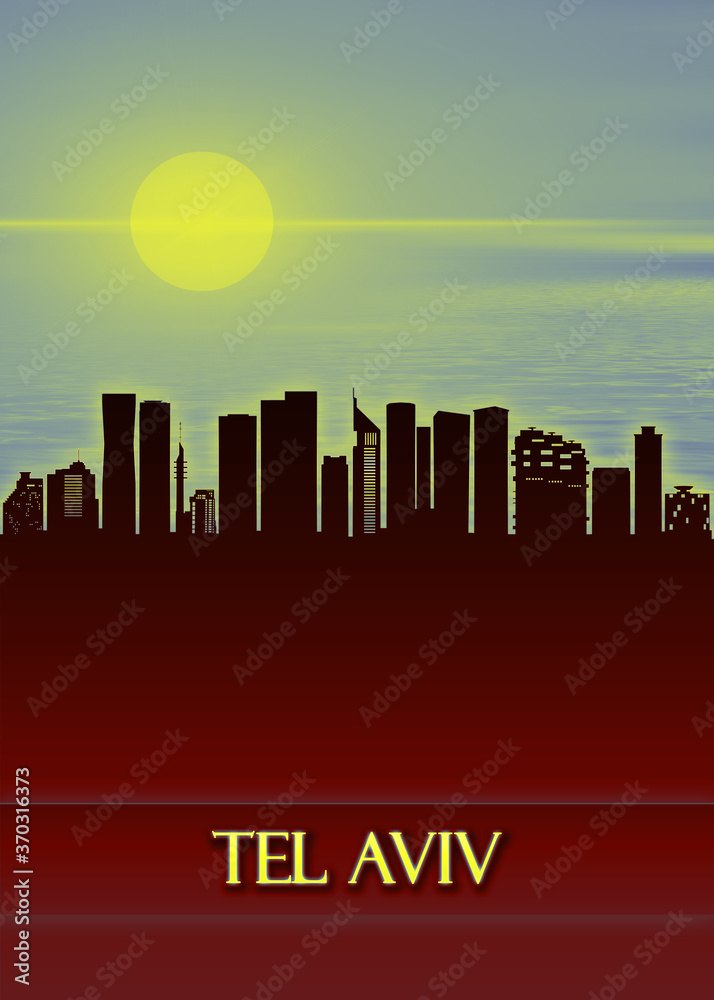 Tel Aviv City Skyline