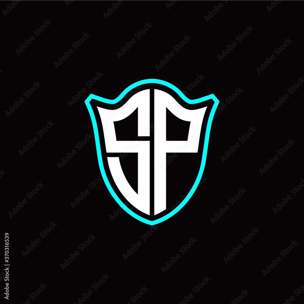 S P initials monogram logo shield designs modern S P initials monogram logo shield designs modern