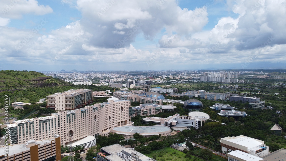 Obraz premium Hinjewadi IT Park Drone Shoot