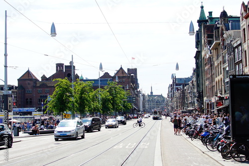 Europe, beautiful cityscape of Amsterdam