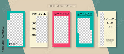 Mobile Stories Vector Collection.