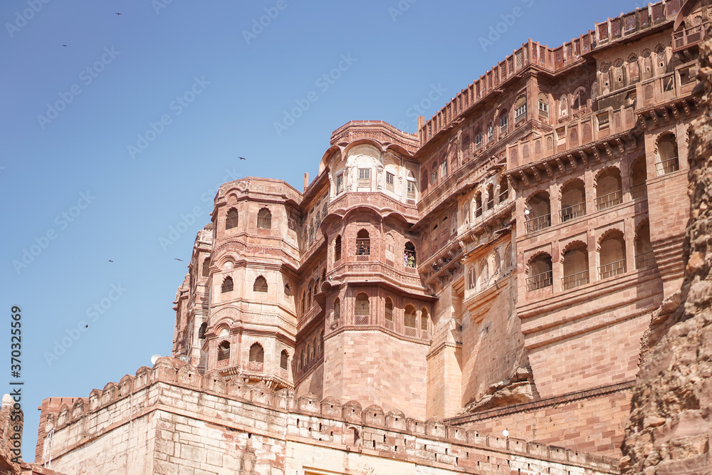 Impressive Mehrangarh fort walls