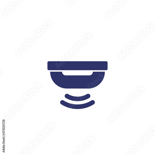 Sensor icon on white, vector sign