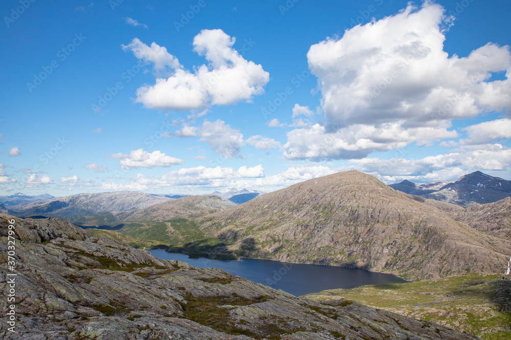 On a hike to the mountain Oertind (Ørtind)in northern Norway