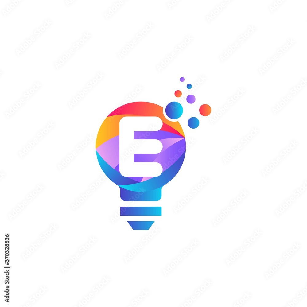 E letter bulb logo design with gradient.Letter E and light bulb.E letter Lamp logo design.Lighting Electric lamp. Electricity, shine.Bulb light icon - Idea sign, solution. Bulb light symbol Energy E letter bulb logo design with gradient.Letter E and light bulb.E letter Lamp logo design.Lighting Electric lamp. Electricity, shine.Bulb light icon - Idea sign, solution. Bulb light symbol Energy