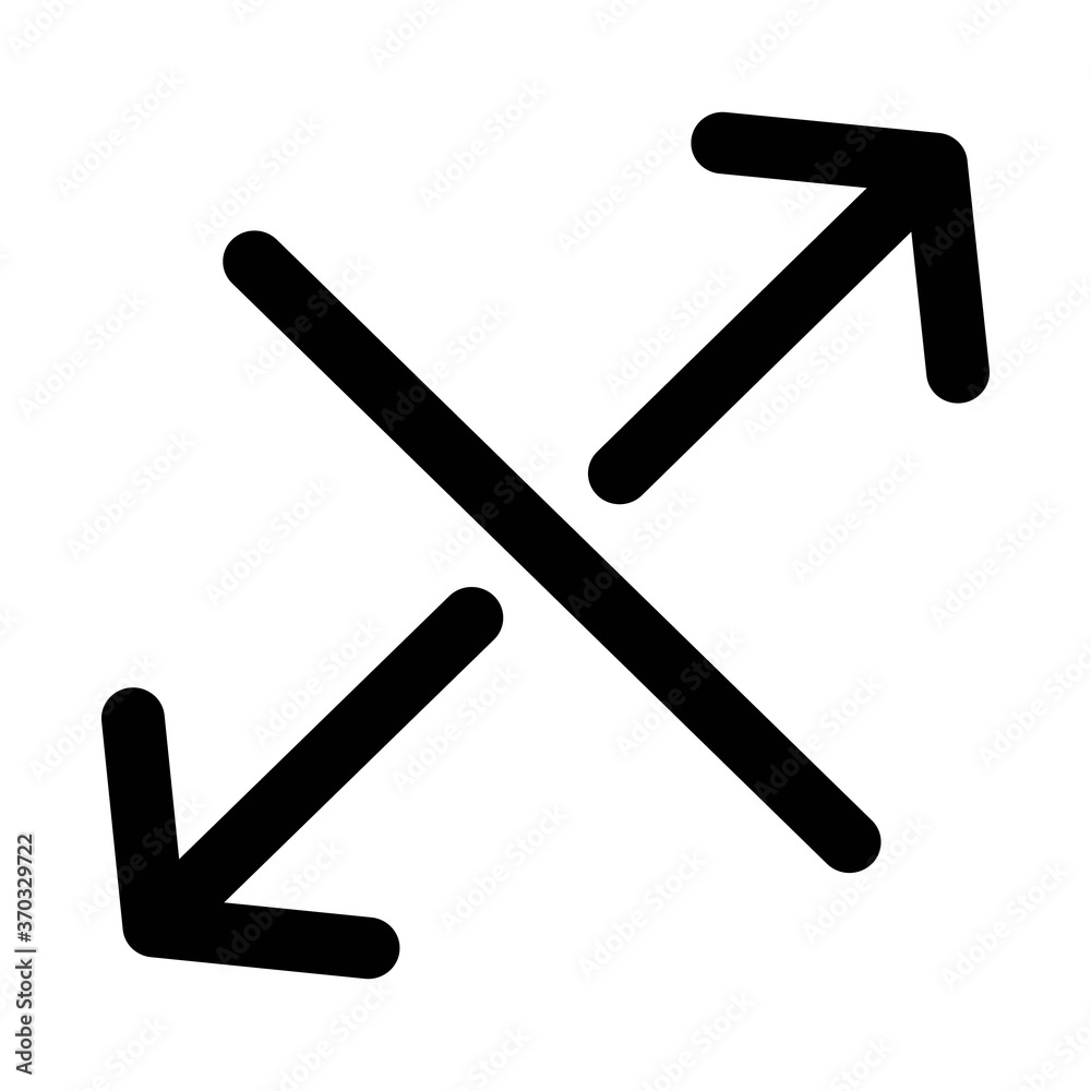 Diagonal resize arrow icon - vector illustration. UI design element. Diagonal resize arrow icon - vector illustration. UI design element.