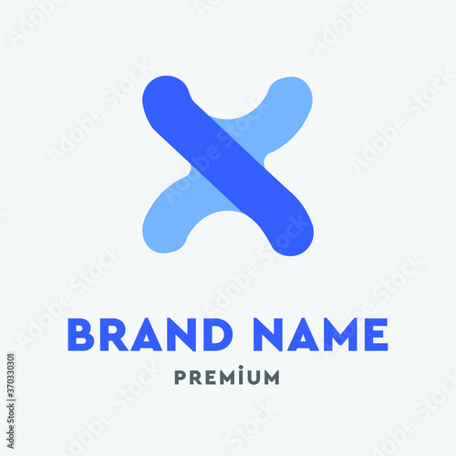 X Colorful Gradient Abstract Logo | Renkli Business Logo Template Vector Concept photo