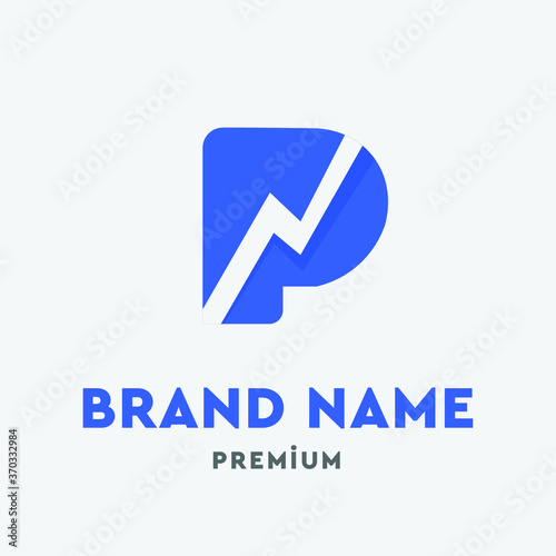 Free Download P Logo Colorful Gradient Abstract Logo | Renkli Business Logo Template Vector Concept - GFXLoad
