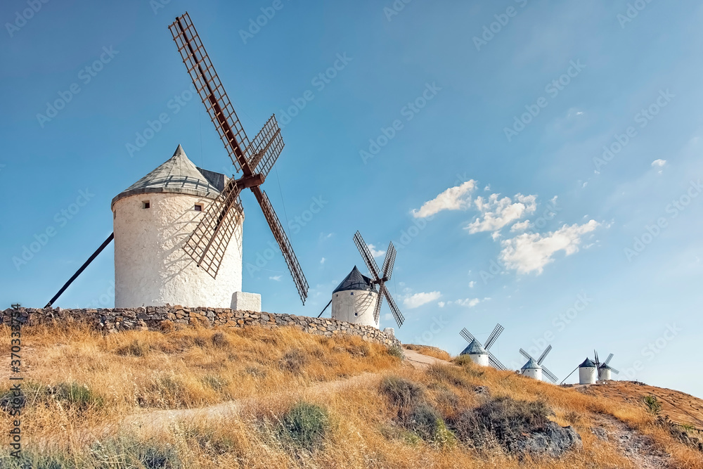 Fototapeta premium Windmill in La Mancha province, Spain
