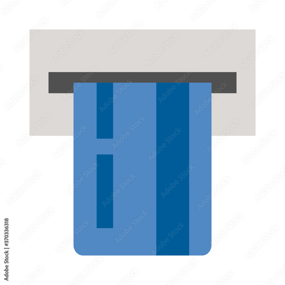 Banking & Finance, Atm machine, Flat color icon. Banking & Finance, Atm machine, Flat color icon.