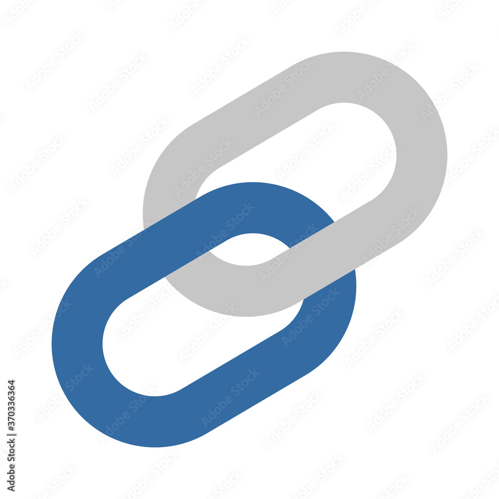 Banking & Finance, Chain connect, Flat color icon. Banking & Finance, Chain connect, Flat color icon.
