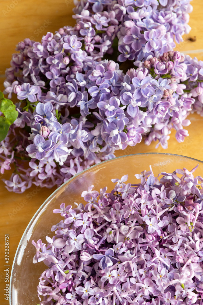 Fototapeta premium Lilac flower blossom petals
