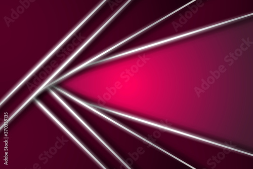 Abstract background with geometric shapes and neon lines. Modern abstract graphic design background.