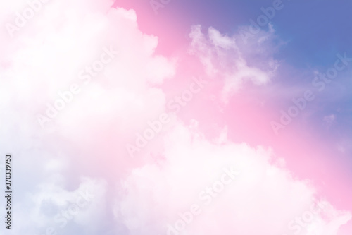 A soft cloud in pastel colored gradient for background