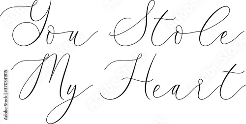 you stole my heart
