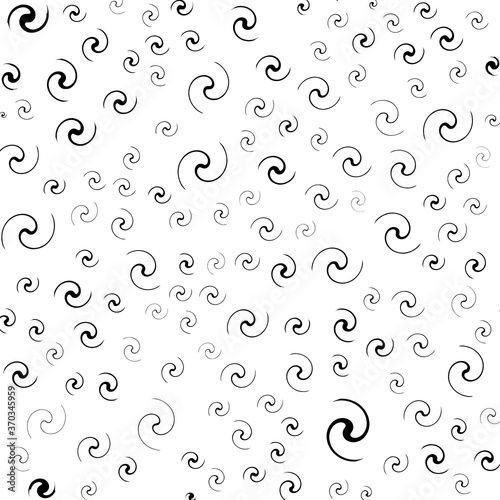 Spiral motion design elements. Vector drawing.