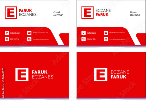 Eczane Kartvizit, Kartvizit Şablon | Pharmacy Business Card, Business Card Template