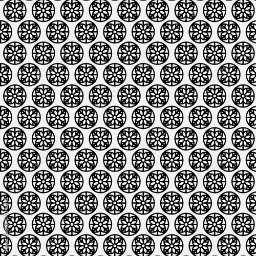 abstract pattern floral minimal black