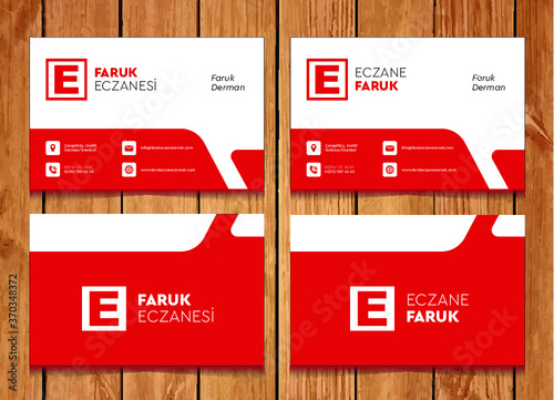 Eczane Kartvizit, Kartvizit Şablon | Pharmacy Business Card, Business Card Template