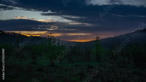 Timelapse - dawn and fog