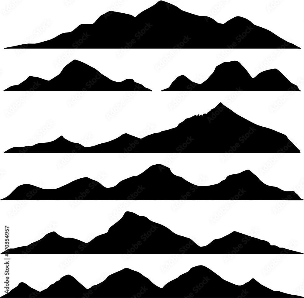Naklejka Mountain landscape vector