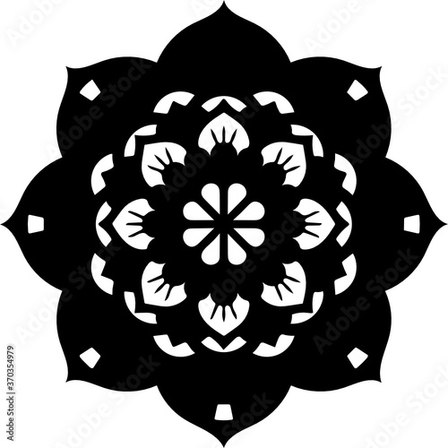 Round lace ornament