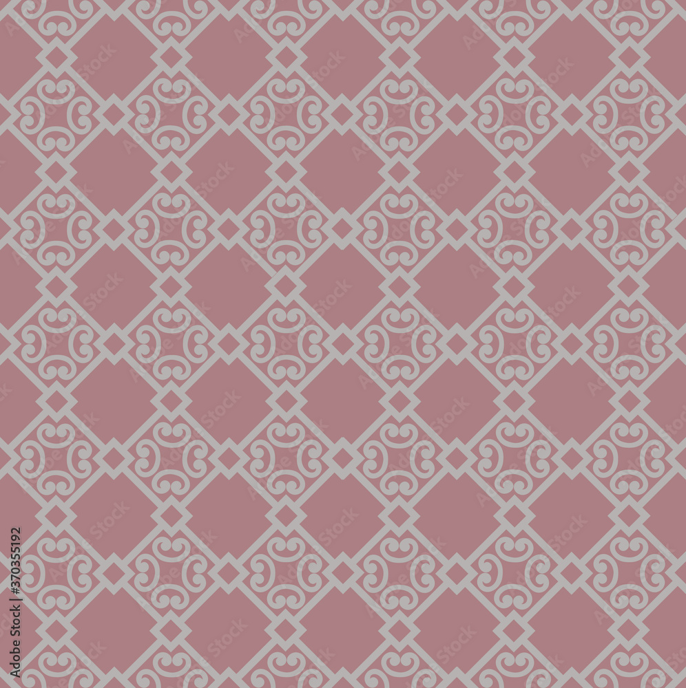 Abstract floral asian ornament. Seamless geometric pattern with swirl line ornament in oriental style. Abstract floral asian ornament. Seamless geometric pattern with swirl line ornament in oriental style.