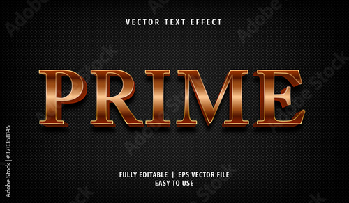 3D Prime Text effect, Editable Text Style