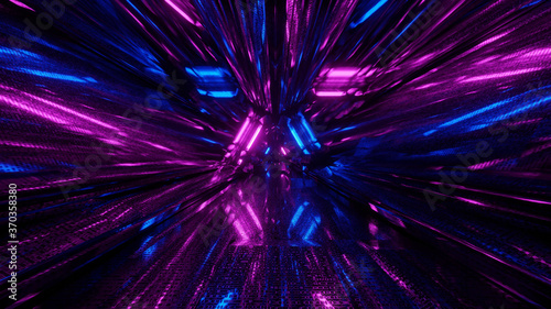 Bright Spectral Futuristic Portal 4k uhd 3d illustration background photo