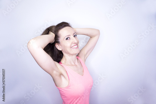 Portrait of woman with happy and positive expression