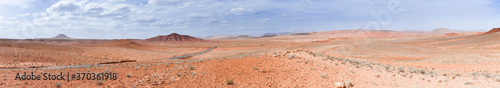Stone desert in the Sahara / Stone desert in the Sahara, in the area of Quarzazate, Morocco, Africa. photo