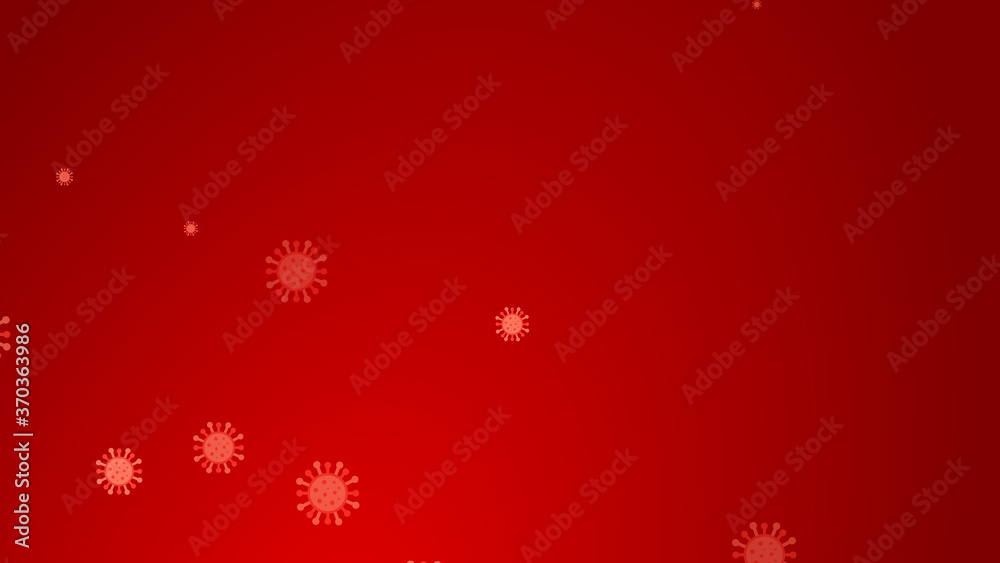 Coronavirus red pattern banner background. Abstract healthcare Illustrations concept COVID-19.