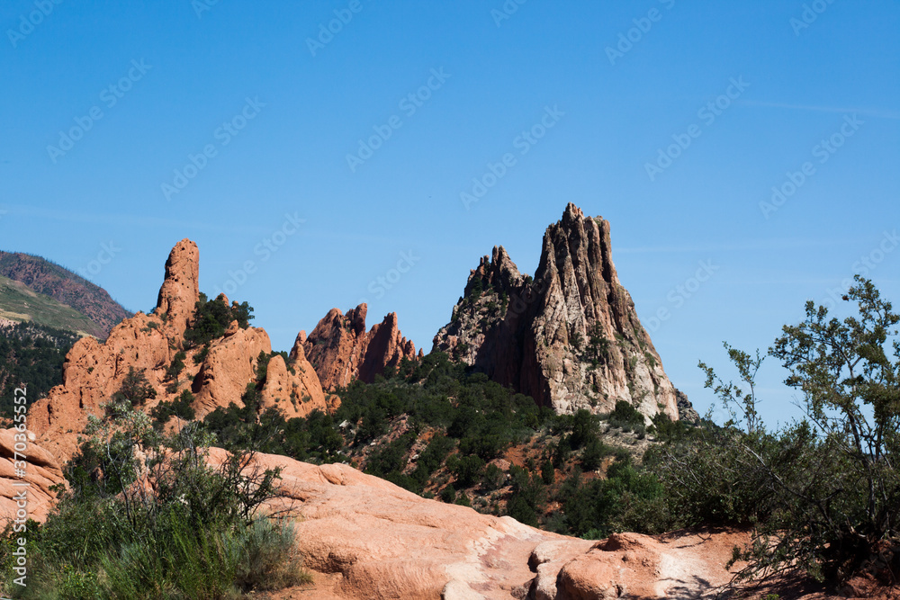 Stone Formation from the Garden of the Gods in Colorado