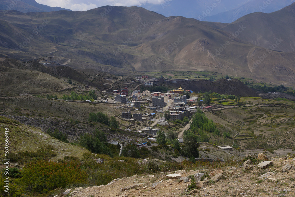 Muktinath, town on Annapurna circuit. First village after Thorong la pass. 