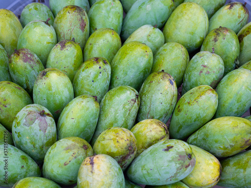 Wallpaper Mural Organic thai green mangoes in the market Torontodigital.ca