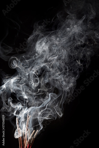 Smoke background art design incense burning.