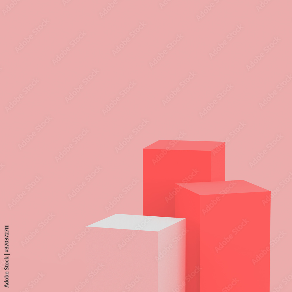 3d pink orange cubes square podium minimal studio background. Abstract 3d geometric shape object illustration render. Display for cosmetic perfume fashion and summer holiday product. 3d pink orange cubes square podium minimal studio background. Abstract 3d geometric shape object illustration render. Display for cosmetic perfume fashion and summer holiday product.