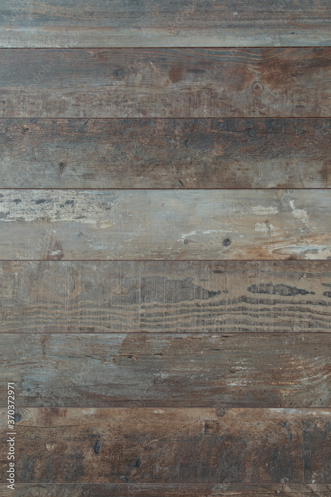 Naklejka premium A floor of old wooden planks. Background image.
