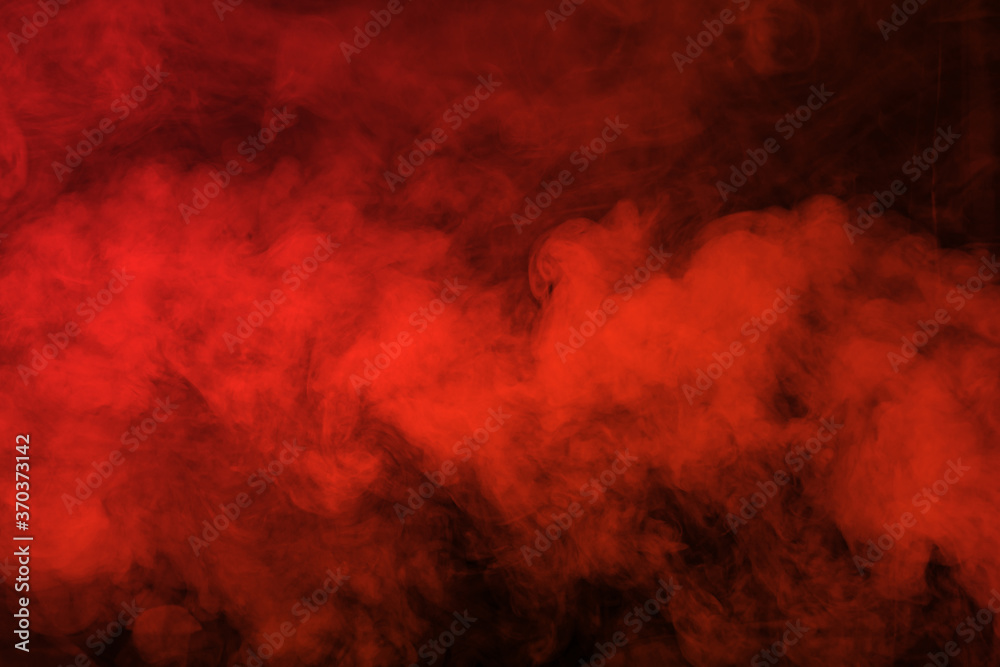 Red smoke on black background Red smoke on black background
