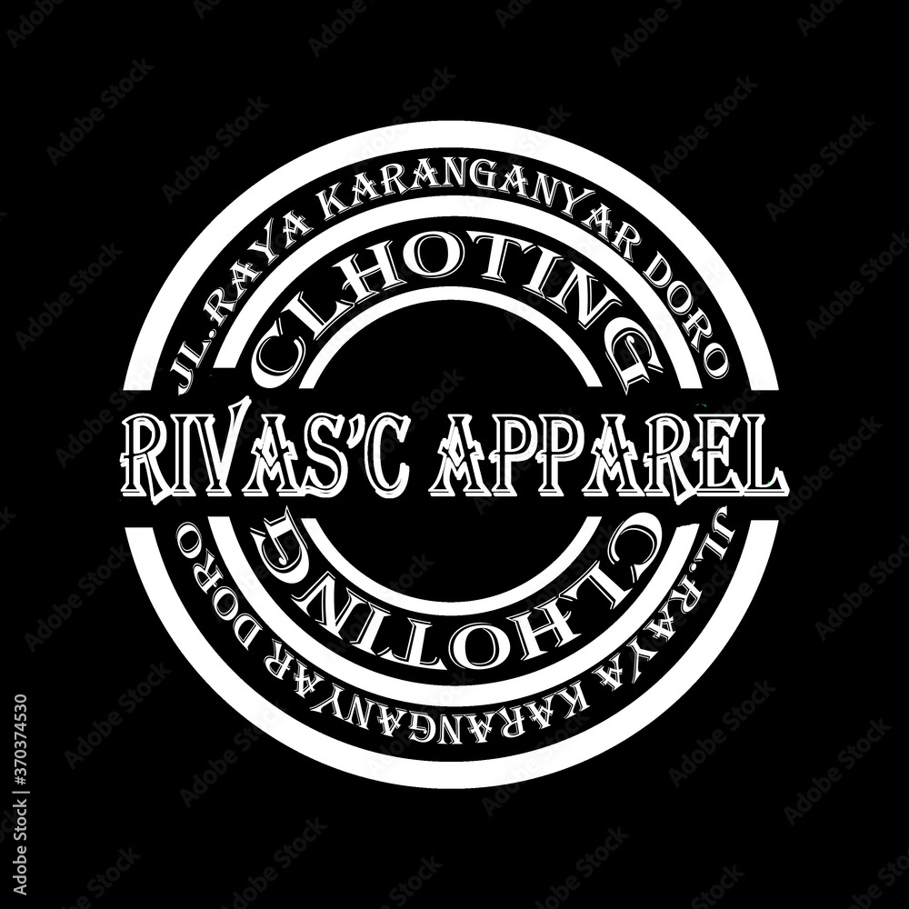 Obraz premium rivas'c apparel is my own design for t-shirt design use