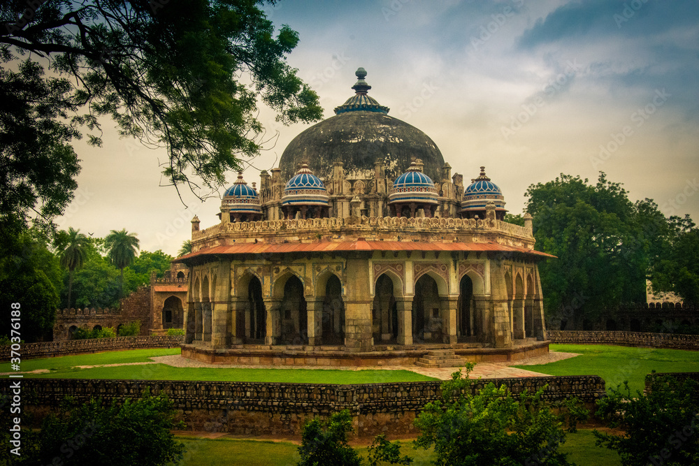 neela gumbad humayun tomb delhi india