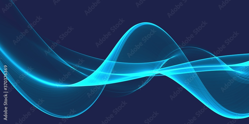Abstract blue wave on a blue background Abstract blue wave on a blue background