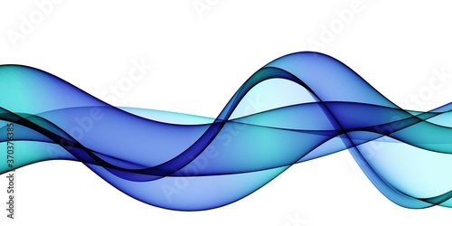 Abstract colourful wave on a white background 